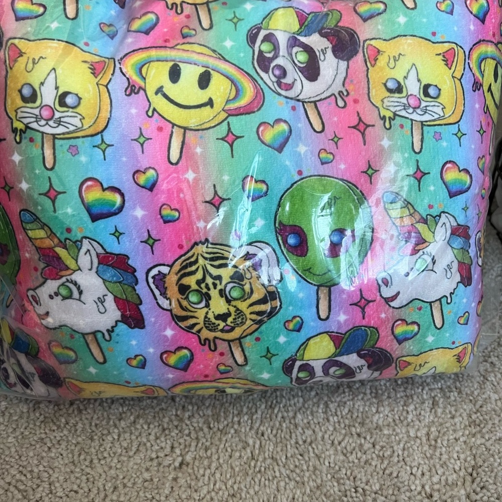 Colorful Animal and Emoji Print Fabric